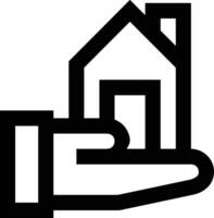 Zuhause Gliederung Symbol Symbol Vektor Bild. Illustration von das Haus echt Nachlass Grafik Eigentum Design Bild