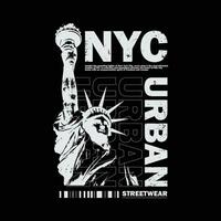 ny york eleganta t-shirt och kläder abstrakt design. vektor skriva ut, typografi, affisch