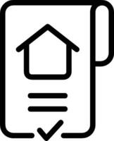 Zuhause Gliederung Symbol Symbol Vektor Bild. Illustration von das Haus echt Nachlass Grafik Eigentum Design Bild