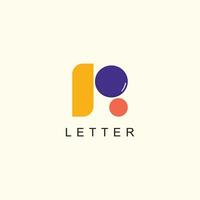 Brief r Logo Design Element Vektor mit modern Konzept