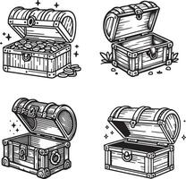 Schatz Box Illustration. vektor