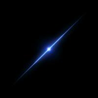 en blå, ljus stjärna blinkar med lysande strålar. strålnings fläck med lysa skarpt effekt. vektor