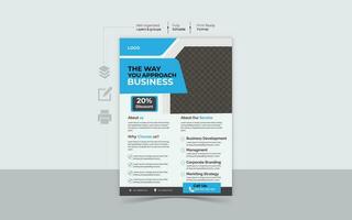 professionelles Business-Flyer-Design vektor