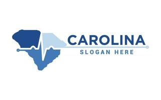 medicinsk i Carolina logotyp design mall vektor