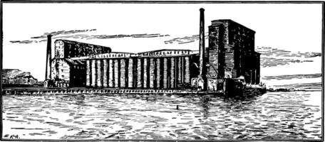 Hafen Arthur Jahrgang Illustration vektor