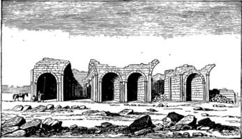 Ruinen von susa Jahrgang Illustration. vektor