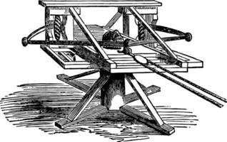 ballista, årgång illustration. vektor