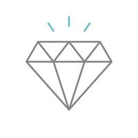 diamant enkel ikon. vektor illustration eps10