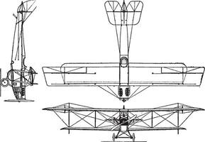 curtis Modell- j n 4 b Militär- Traktor, Jahrgang Illustration. vektor