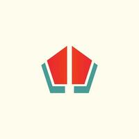 Brief m Logo Design Vektor Idee mit kreativ und einfach Konzept
