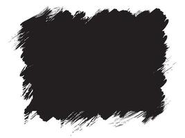 Grunge Hintergründe. Bürste schwarz Farbe Tinte Schlaganfall. Vektor Illustration.