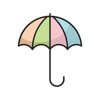 Regenschirm Symbol Vektor Design Vorlagen einfach und modern Konzept