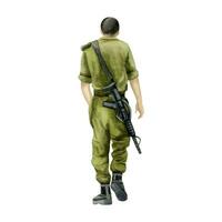 israeli soldat av idf med m16 överfall gevär vattenfärg vektor illustration för patriotisk minnesmärke dagar och oberoende dag