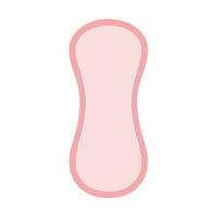 dagligen hand dragen rosa vaddera för kvinna. menstruation period hälsa vård. skydd för menstruations- dagar vektor