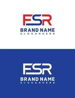 fsr brev logotyp design, första fs och r logotyp ikon vektor mall kreativ brev fsr logotyp design