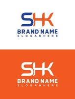 shk Initiale Brief Logo mit kreativ modern Geschäft Typografie Vektor Vorlage.