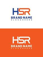 hsr Initiale Brief Logo Design Vorlage, Grafik Alphabet Symbol zum korporativ Geschäft Identität vektor