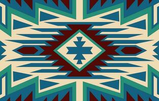 navajo Stammes- Vektor nahtlos Muster. einheimisch amerikanisch Ornament. ethnisch Süd Western Dekor Stil. Boho geometrisch Ornament. Vektor nahtlos Muster. Mexikaner Decke, Teppich. gewebte Teppich