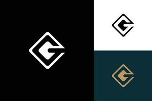 brev g monogram vektor logotyp design