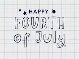 fjärde juli juli snygg amerikansk självständighetsdag design fjärde juli vektor