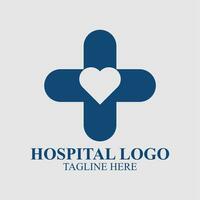 unik sjukhus logotyp design service vektor