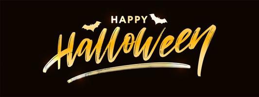 Happy Halloween Text Banner Schriftzug Urlaub Sonderangebot Shop jetzt vektor