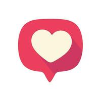 vit hjärta på rosa text låda idéer för talande med älskade de på särskild dagar vektor