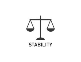 stabilitet, balans, harmoni ikon. vektor illustration.