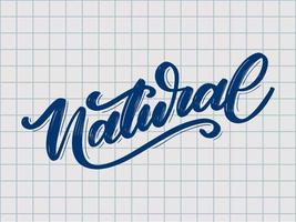 100 naturliga vektor bokstäver stämpel illustration slogan kalligrafi