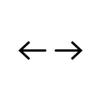 Vektor Linie Symbol anders Richtung Pfeil Zeiger Grafik wie ein Navigation Element auf Ihre Netz Buchseite. gebogen Pfeil Vektor symbolisiert nach vorne Richtung im Geschäft. Variation im Orientierung