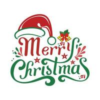 glad jul Lycklig ny år t skjorta befordran affisch eller baner med röd gåva låda och led sträng lampor för detaljhandeln, handla eller jul befordran i röd och svart stil vektor