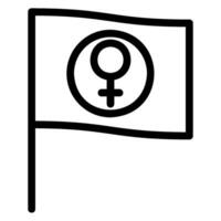 Symbol für die Flaggenlinie vektor