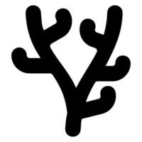 Korallen-Glyphe-Symbol vektor