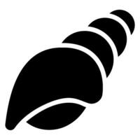 Muschel Glyphe Symbol vektor