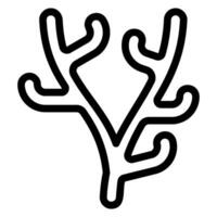 Symbol für Korallenlinie vektor