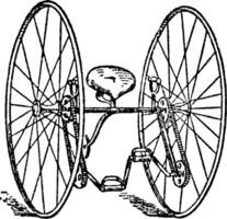 otto Fahrrad, Jahrgang Illustration. vektor