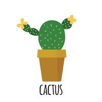 süße kleine Kaktus-Ikone. Vektor-Illustration vektor