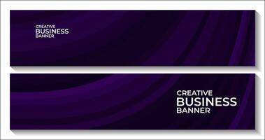 kreativ lila Banner zum Geschäft vektor