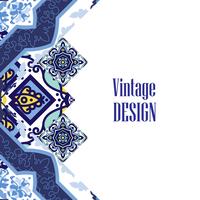 Banner Azulejos in portugiesischer Fliesenart für Unternehmen. vektor