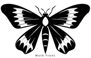 Monarch Schmetterling Silhouette. Vektor Illustration