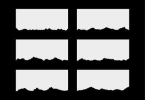zerrissen Aufreißer Papier Blatt Texturen Sammlungen vektor