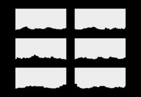 zerrissen Aufreißer Papier Blatt Texturen Sammlungen vektor