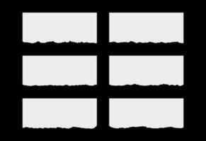 zerrissen Aufreißer Papier Blatt Texturen Sammlungen vektor