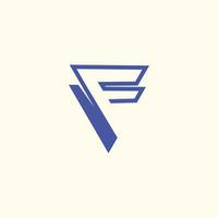 brev f logotyp design vektor aning med kreativ och enkel begrepp