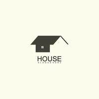 Haus Logo Design mit einfach Konzept zum Geschäft Logo vektor