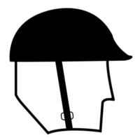 Symbol tragen Kopfschutzzeichen isolieren auf weißem Hintergrund, Vektorillustration eps.10 vektor