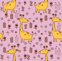 Baby nahtlos Muster. süß Giraffe . kreativ skandinavisch Kinder Textur zum Stoff, Textil, Hintergrund, Kleidung. Illustration im Pastell- Farben. Illustration. hoch Qualität Illustration vektor