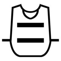 Symbol tragen Weste Isolat auf weißem Hintergrund, Vektor-Illustration eps.10 vektor