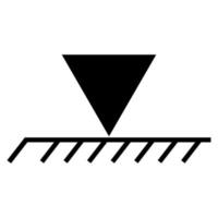 Obergrenze Höhe Symbol Zeichen isolieren auf weißem Hintergrund, Vektor-Illustration eps.10 vektor