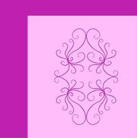 lilafarben Ornament zum Schlafzimmer Mauer Muster Vektor oder Farbe Illustration